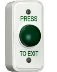 Plastic Architrave Green Dome Exit Button / Plastic Narrow Dome Request to Exit Door Entry Systems