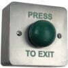 Heavy Duty Flush Green Dome Exit Button / Single Gang Exit Door Entry Systems
