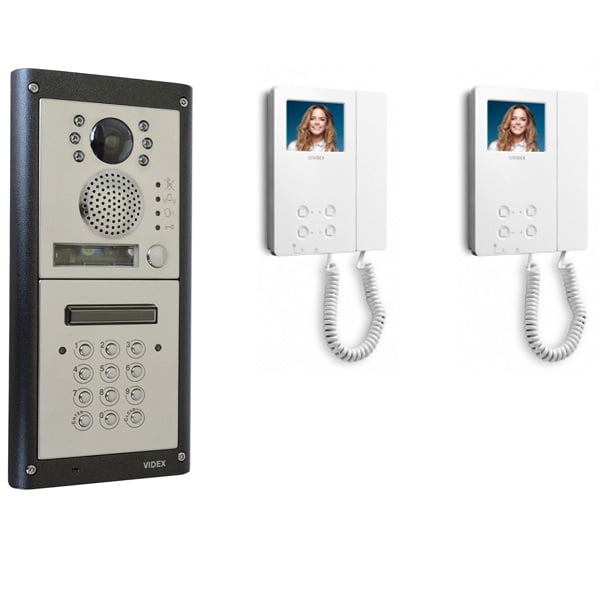 2 Button Video Door Entry with Keypad Door Entry Systems